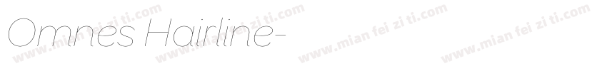 Omnes Hairline字体转换